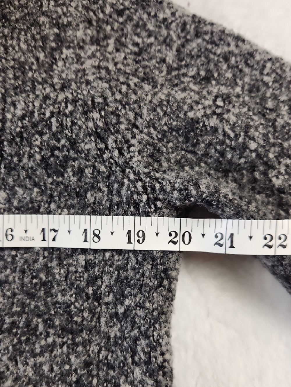 croft & barrow Marled Gray Shawl-Collar Button Sweater - Picture 9 of 16